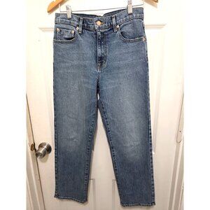 Modern American Women's High-Rise Straight-Leg Blue Denim Jeans‎ Size 26